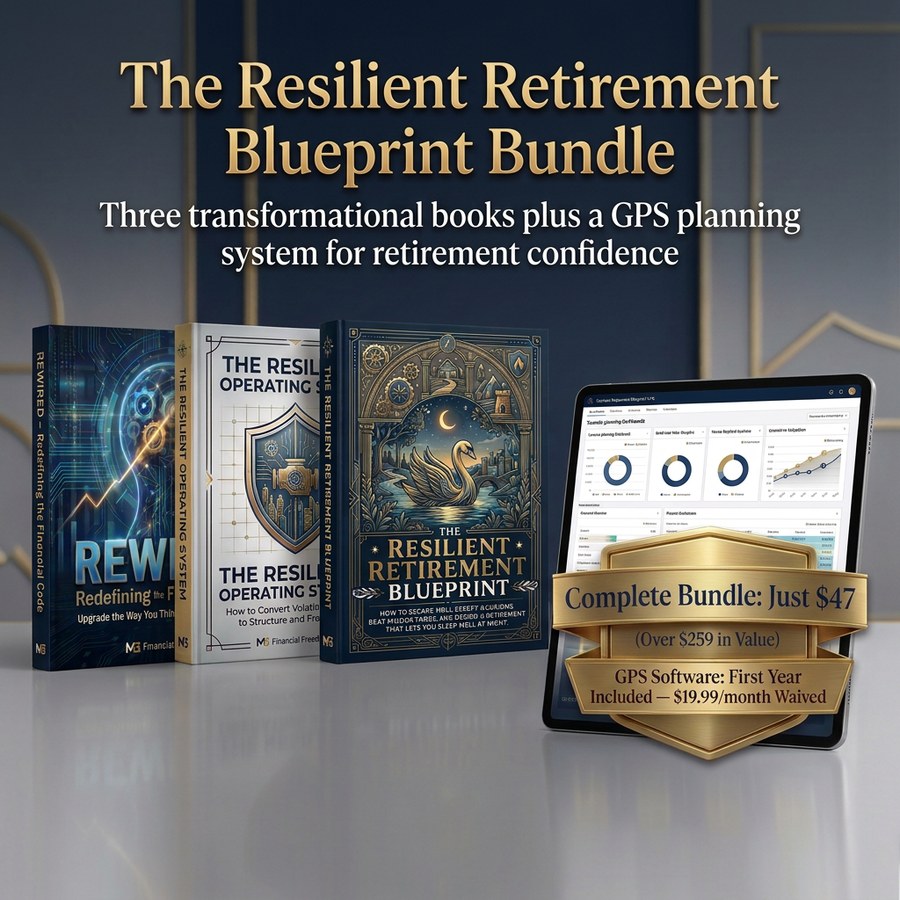 The Resilient Retirement Blueprint Bundle — three books and a GPS planning system